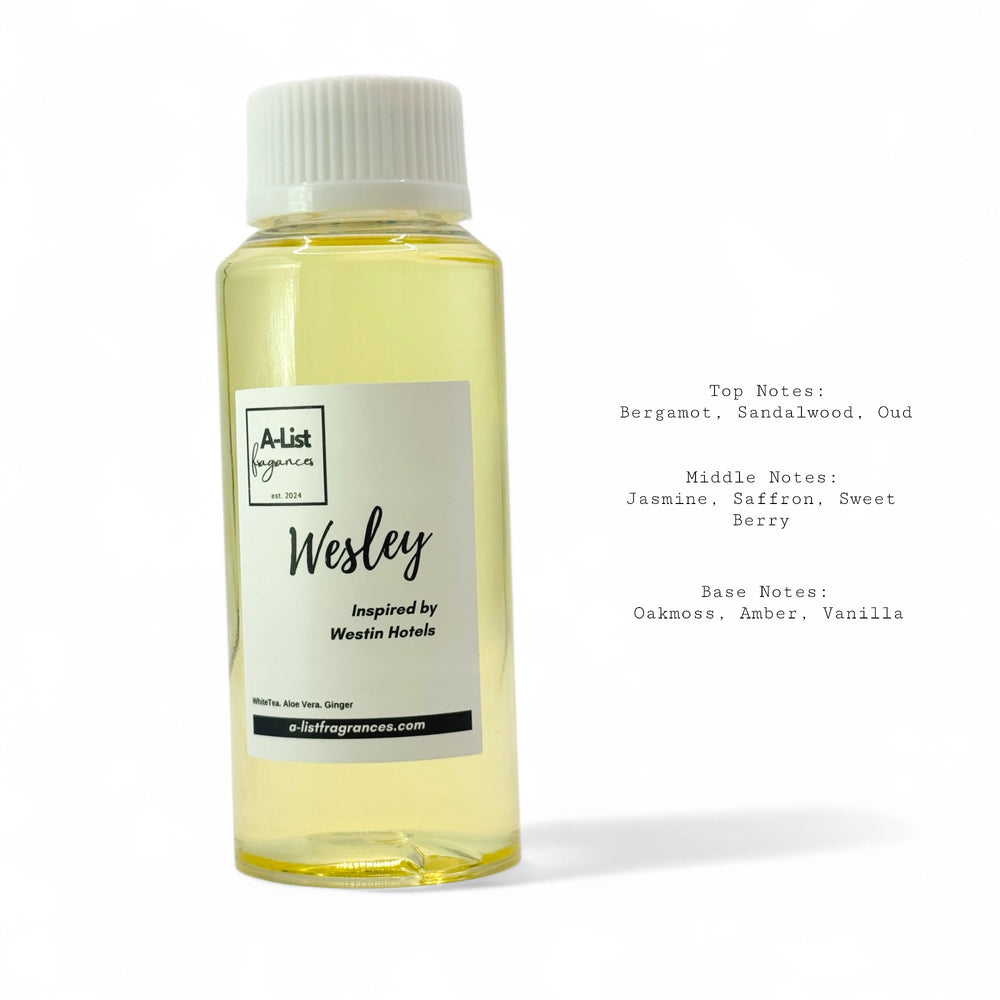 Hotel Scent Fragrance Oil : WESLEY- Inspired by Westin Hotels®