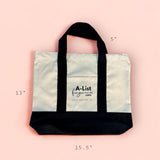 A-List Eco-Friendly Canvas Tote Bag | Sustainable & Stylish