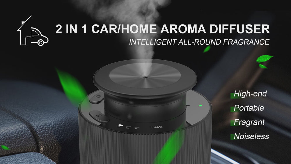 Car Diffuser - Portable, Motion-Sensor, Rechargeable & Water-Free Aromatherapy