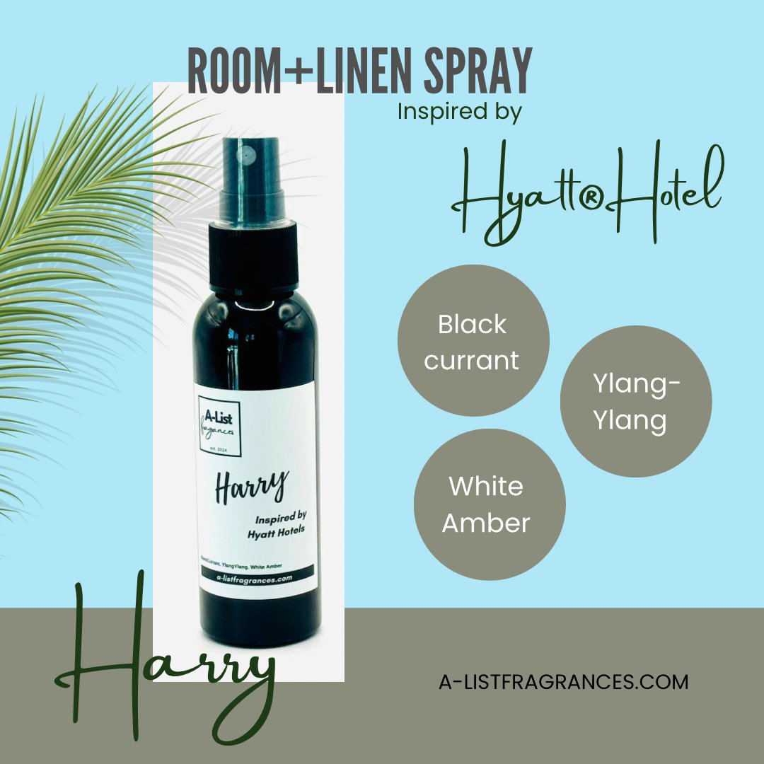 Room Spray / Linen Spray Inspired by HYATT® Hotel - A - List Fragrances