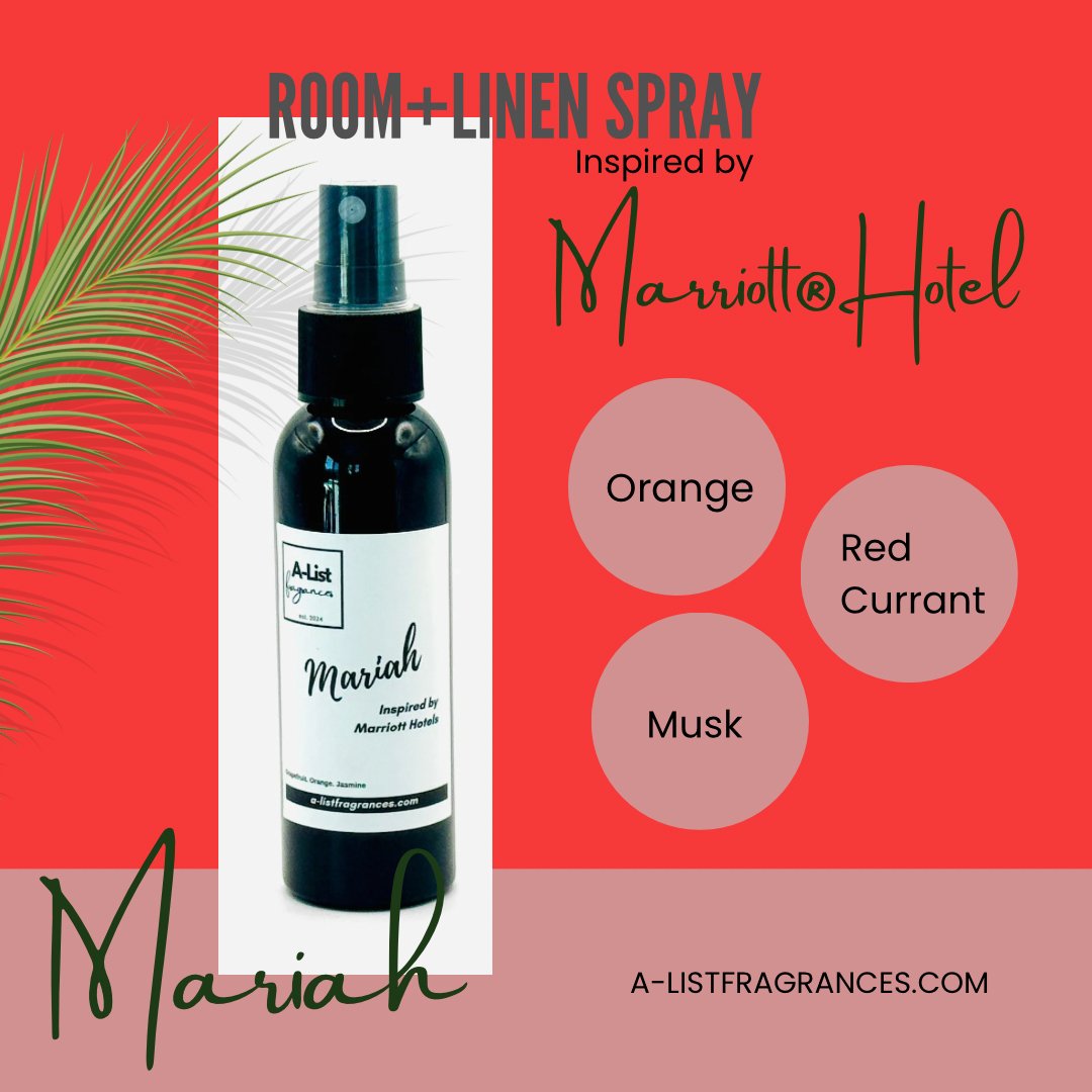 Room Spray / Linen Spray Inspired by MARRIOTT® Hotel - A - List Fragrances